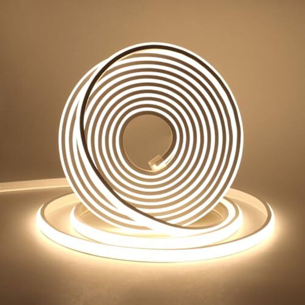 Xunata 230 V COB Neon LED -Streifen, 288 LEDs/M Superhelle hohe Dichte, IP65 wasserdichtes Diffusionsflexrohr DIY Innenleuchtungsprojekte innern