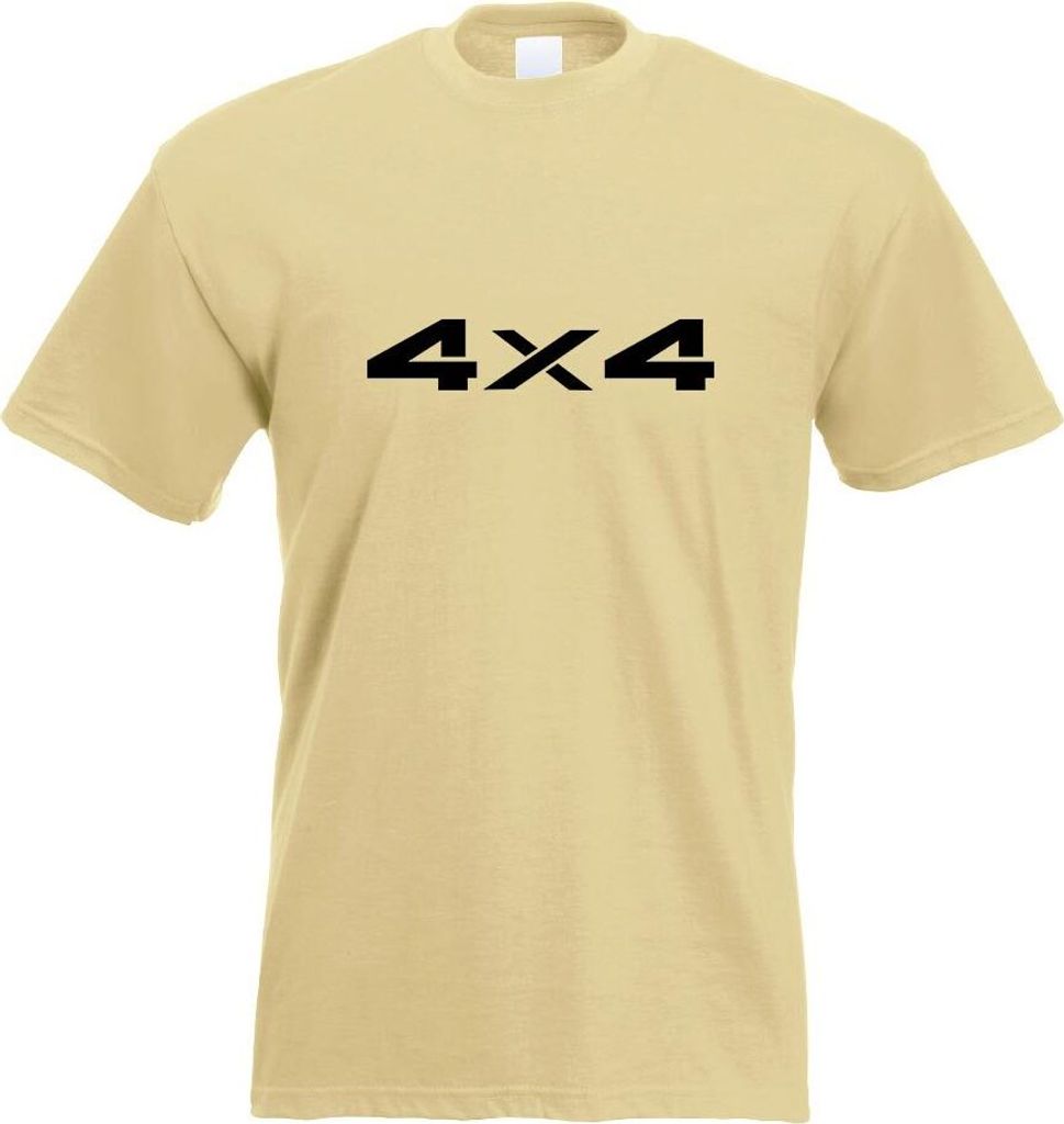 Kiwistar - T-Shirt - Khaki - 4 x 4 Allrad Motiv2 Herren Funshirt Bedruckt Design Sprüche Spruch Motive - mit Motiv Bedruckt - Funshirt Design - Sp...