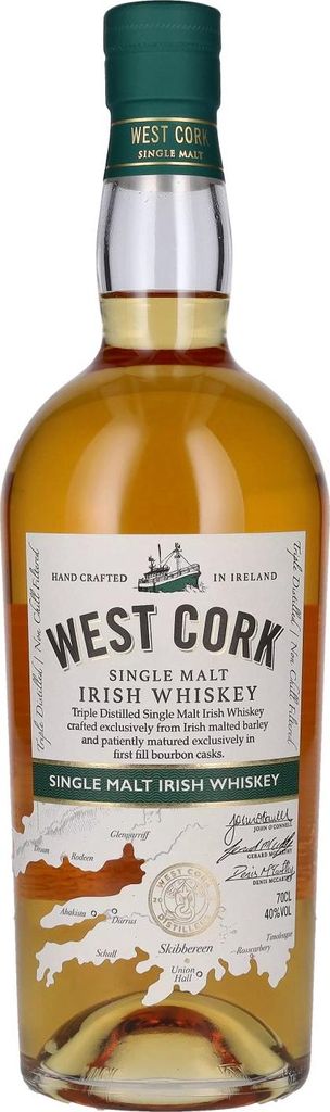 West Cork Single Malt Irish Whiskey 40% Vol. 0,7l Image du produit 