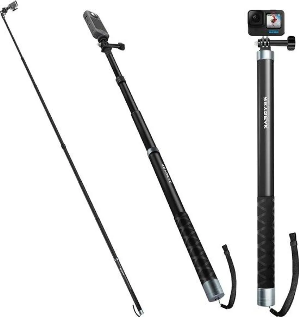 Monopode carbone 269 cm ultra-léger et extensible en 3 tailles fixes