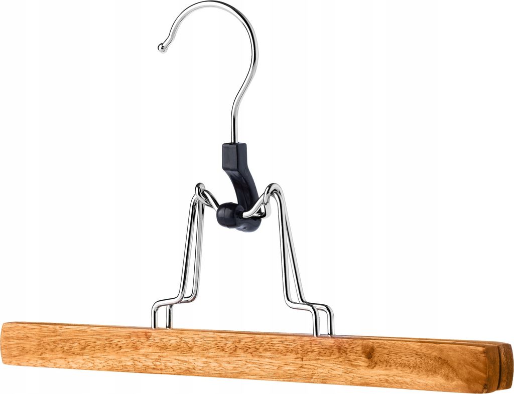 KADAX Hosenbügel aus Holz, Kleiderbügel für Kleidung, Hosen, Rock, Hosenspanner, Rockbügel