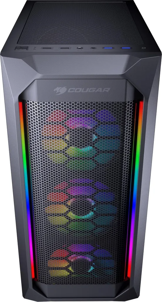 Boîtier PC Flux d'Air Optimisé COUGAR MX410 Mesh-G pour Gaming et Travail