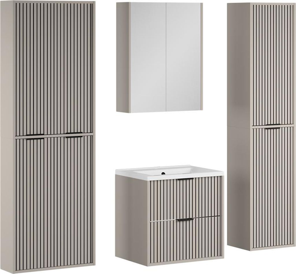 Badmöbel-Set Vicco Ruford Cashmere 5 Teile, Model 59636