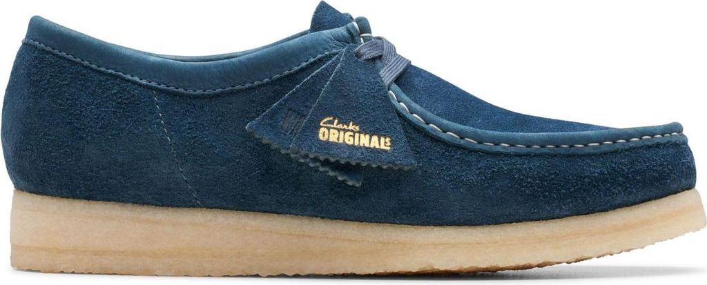 Clarks - Herren Schuhe "Wallabee", Wildleder GT2039 (40 EU) (Marine)