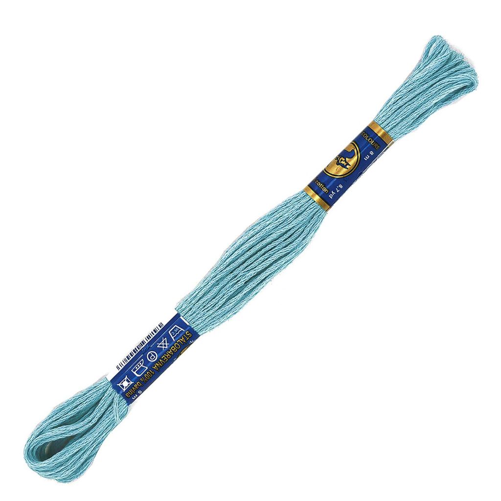 1 Docke Stickgarn 2g / Sticktwist 100 % Baumwolle Stickerei Farbwahl Auswahl 2, Farbe :5162 frostblau