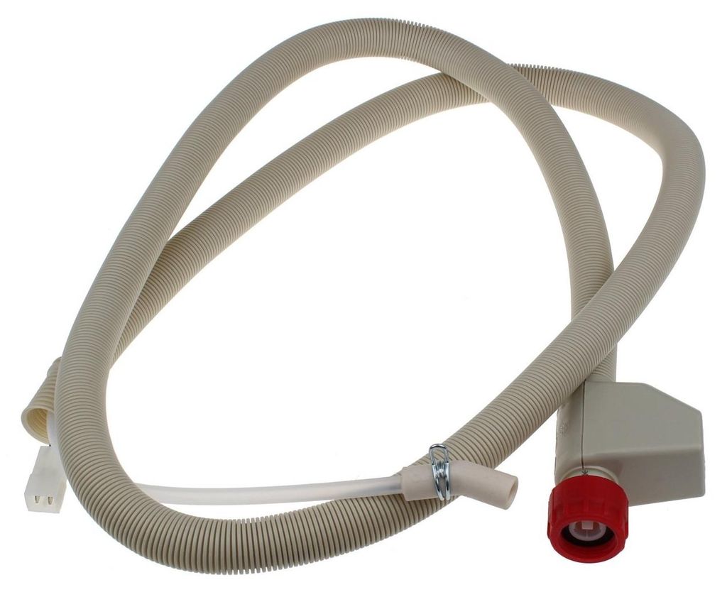 A washing machine inlet hose with an Aquastop valve.