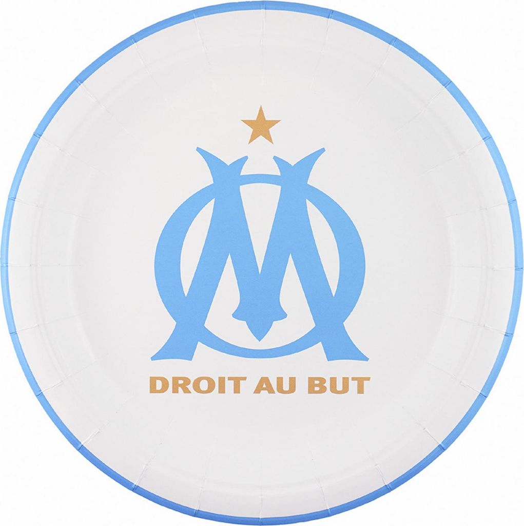 6 Olympique de Marseille Teller 23 cm - Einheitsgröße