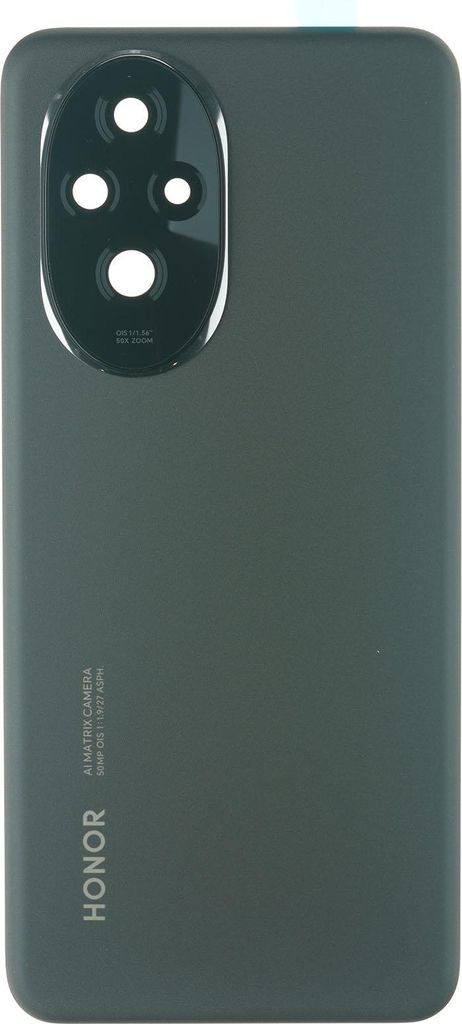 Gehäuse Rückseite für Honor 200 Backcover Akkudeckel hinten Kameraglas Abdeckung, Schwarz