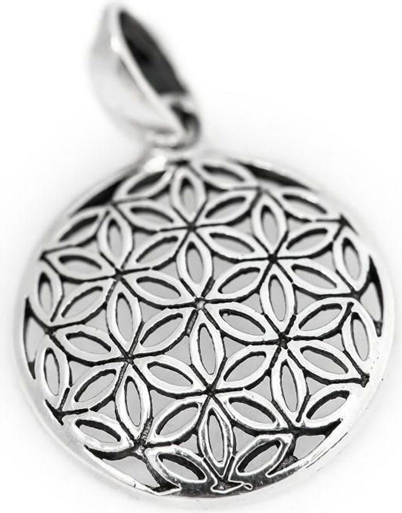 Silberanhänger Die Blume des Lebens klein Anhänger 925 Silber