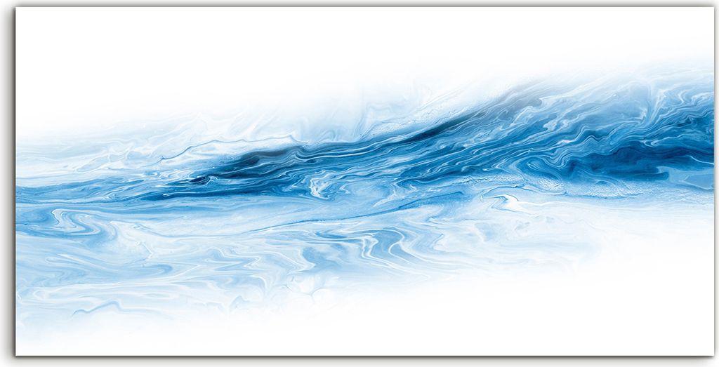 Coloray Spritzschutz aus Glas 100x50 Wandkunst Küchenrückwand Blauer kreativer abstrakte