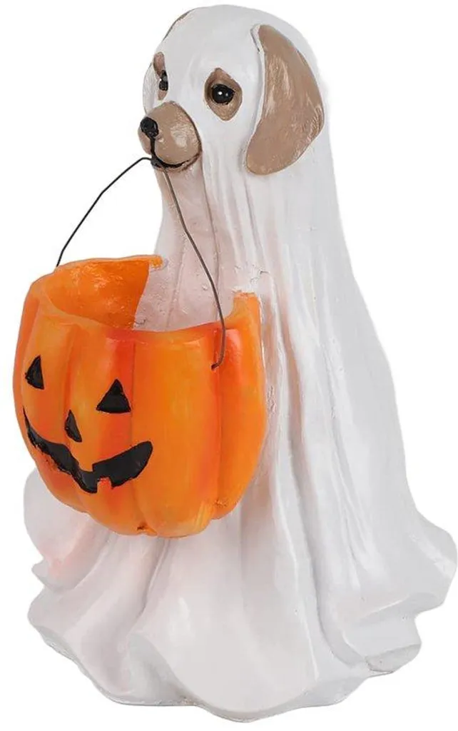 Porte-bonbons Chien Fantôme géant pour décoration Halloween multicolore 1pc
