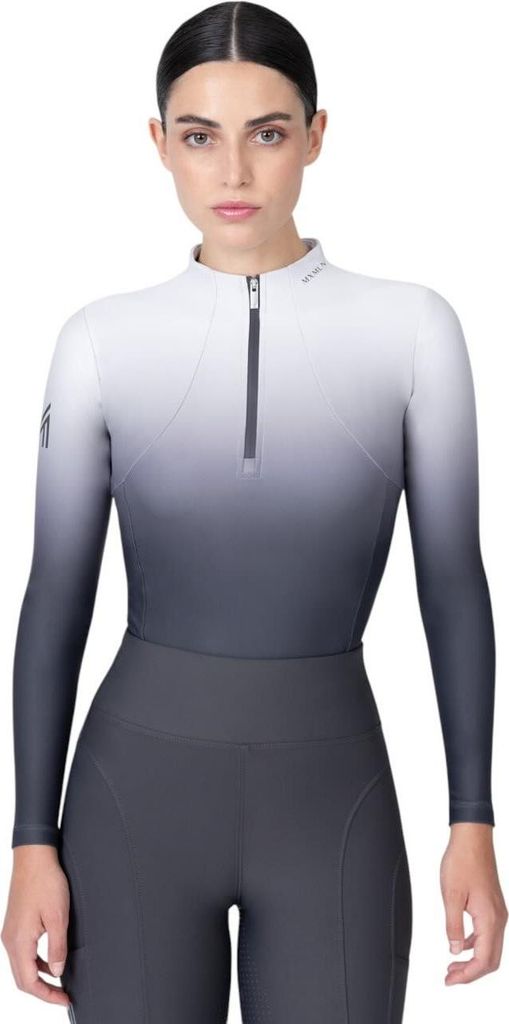 Maximilian Equestrian Funktionsshirt Damen Langarm Ombré Base Layer Graphite S