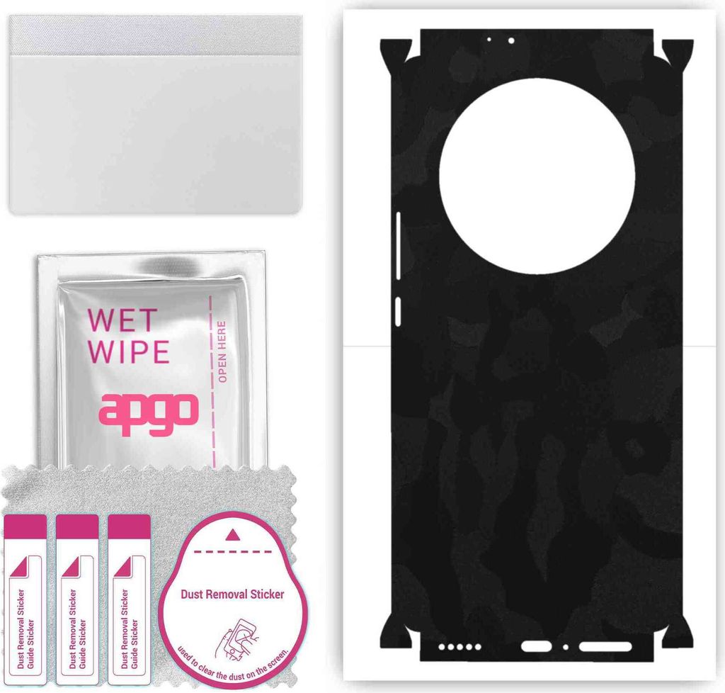 apgo Rückseite + Seiten Schutzfolie, Skin, kompatibel mit Honor Magic5 Lite, Hinten Displayschutzfolie aus Vinylfolie, kratzfest, einfache Montage...