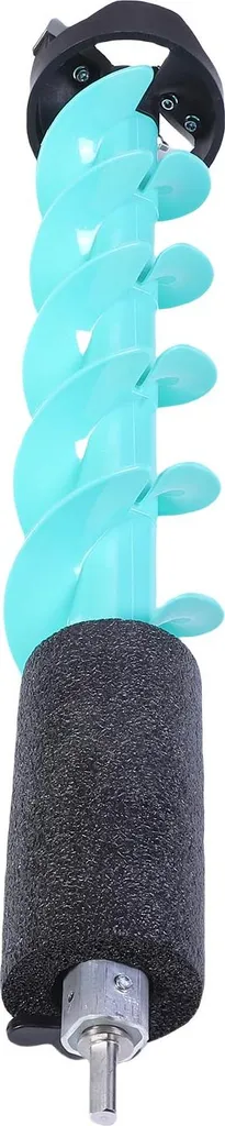 Foret à glace 5 pouces bleu avec pointe de localisation et corps nylon