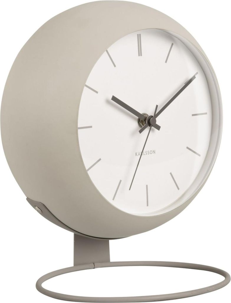 Karlsson - Tischuhr Nirvana Globe - Grau - Ø21cm