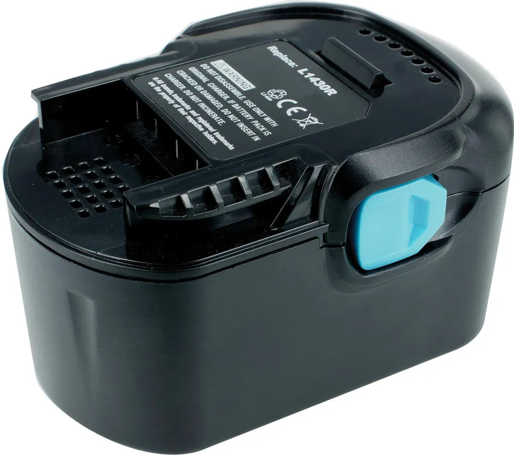 Batteria Li-Ion PowerSmart 14,4 V 5 Ah per AEG BSB 14 STX BSB 14 STXN, BSB 14 STX-R, B1414G, B1415R, B1422 0, B14. 20R