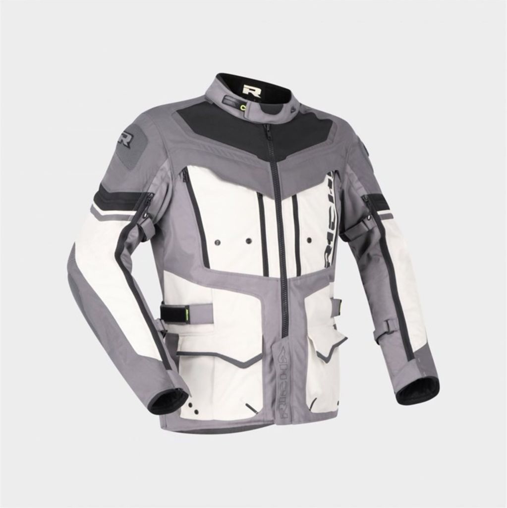 Richa Infinity 2 Adventure wasserdichte Motorrad Textiljacke, grau/schwarz, XL