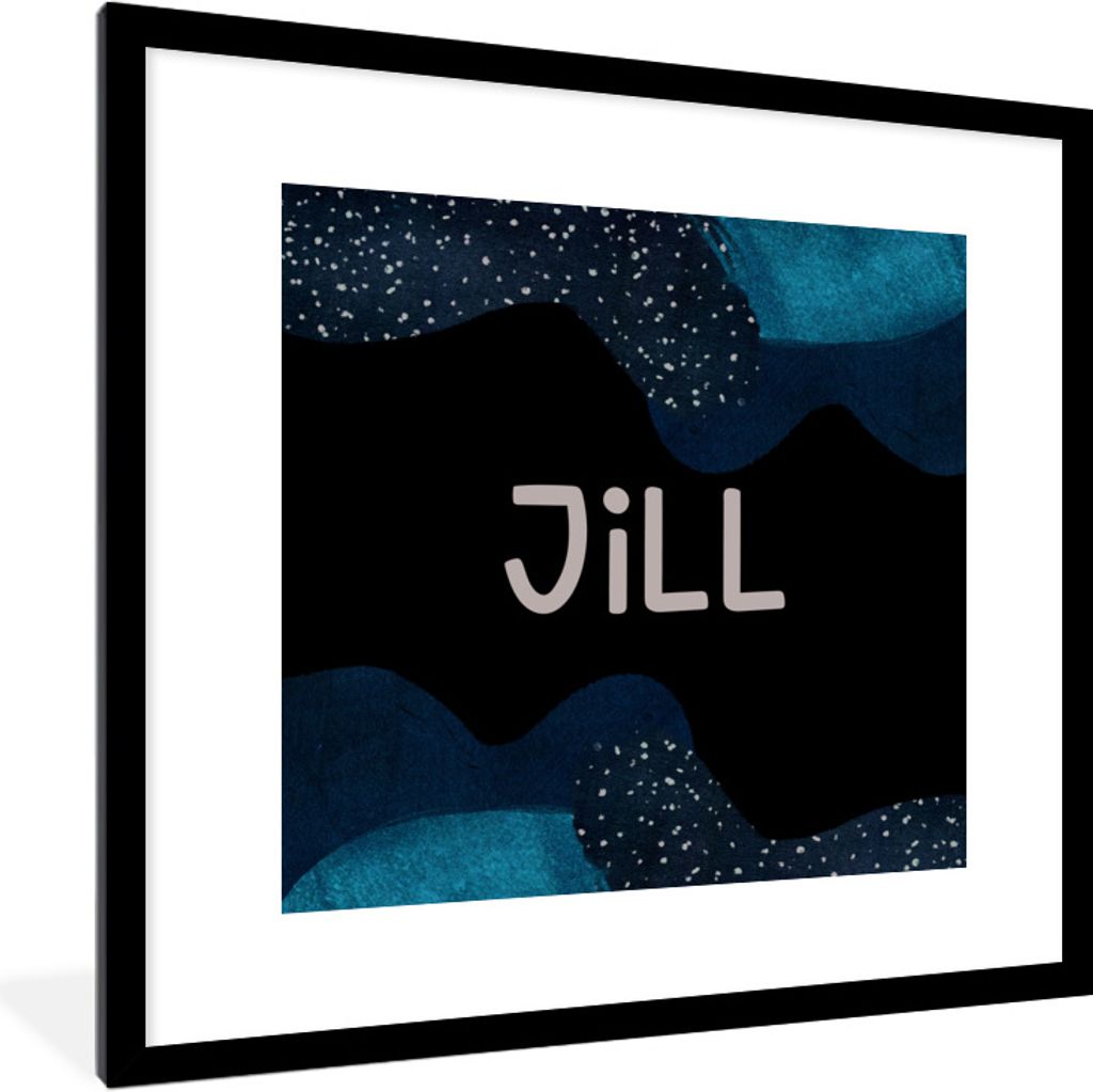 MuchoWow Gerahmtes Poster Jill - Pastell - Mädchen 40x40 cm - Poster mit Schwarzem Bilderrahmen Wandposter Rahmen Foto Bilder - Poster - Plakat ...