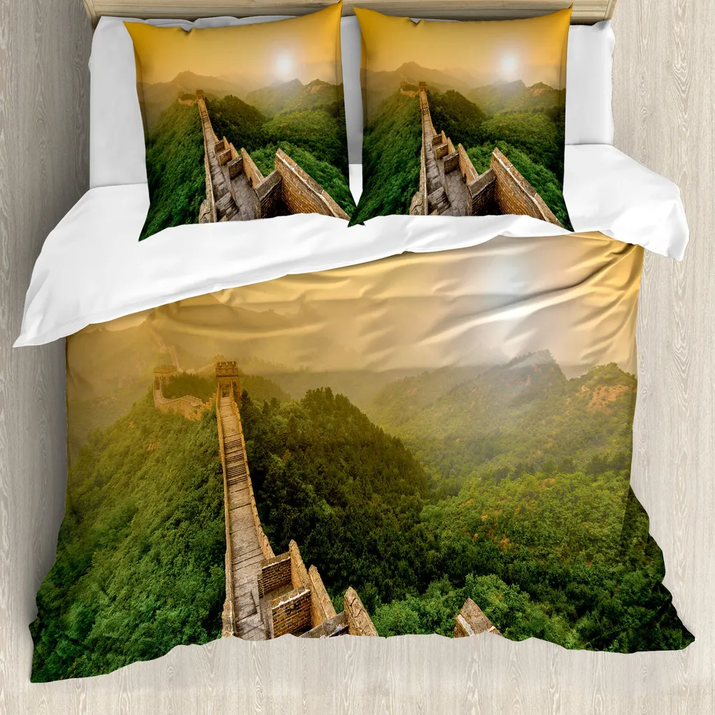 Set Copripiumino Paesaggio Naturale ABAKUHAUS 200x200 cm - Ipoallergenico
