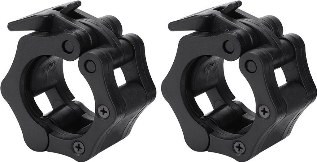 Sichere Spinlocks, 50 mm, schwarz, nützlicher Langhantel-Spinlock, Kunststoff zur Befestigung der Hantelscheibe