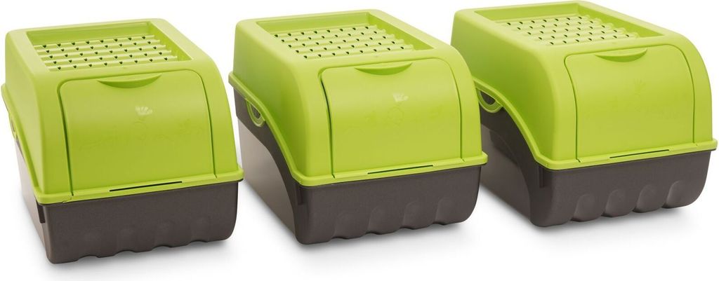 Novaliv 3x Mittel 5L Kartoffelbox grün Vorratsbehälter Produktbild 