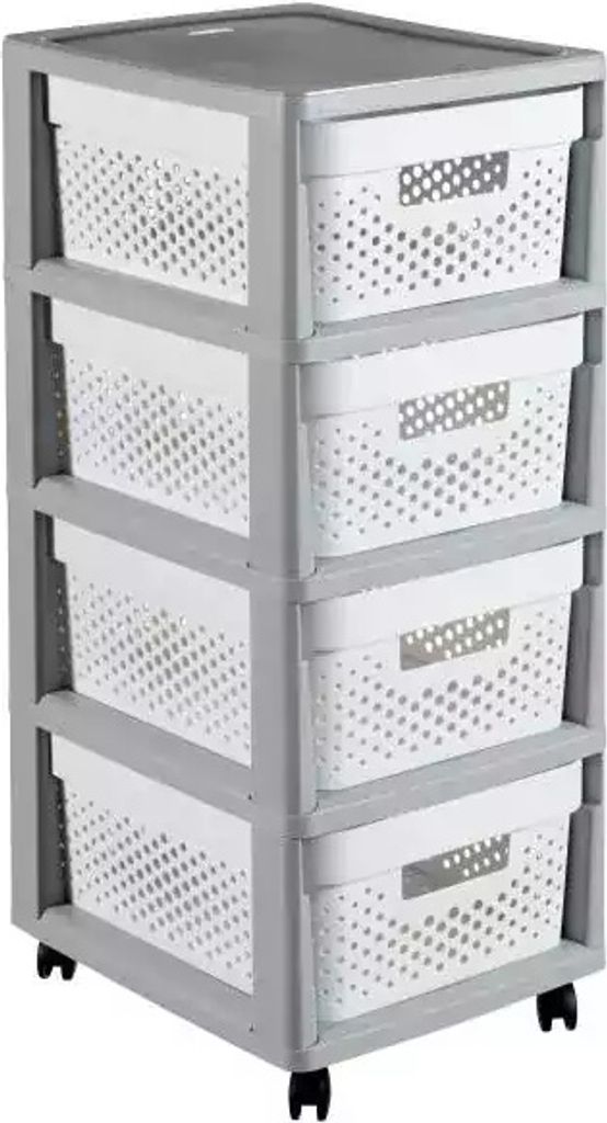 Curver Regał Szary Szafka 4 Szuflady 4x11 L Zdjęcie produktu 2