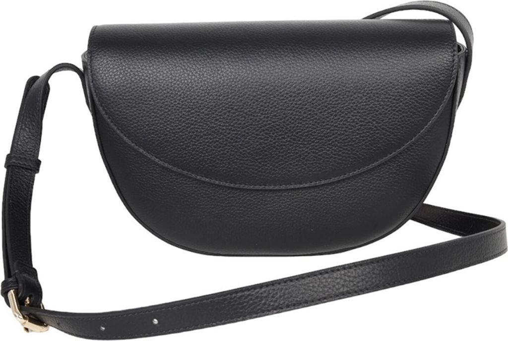 CINQUE Leder Handtasche Schultertasche Aveline Handbag Black schwarz