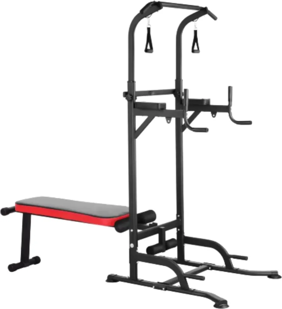 Appareil Fitness Maison pour Tractions et Dips - Power Tower Compacte