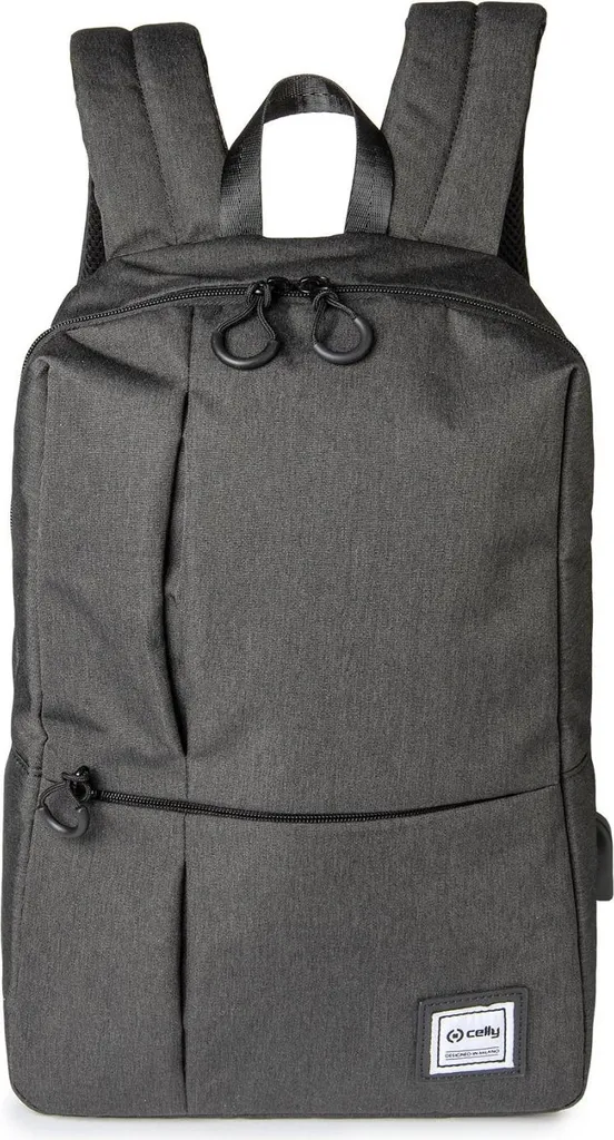 Sac à dos quotidien Celly Urban gris textile idéal pour travail et sport