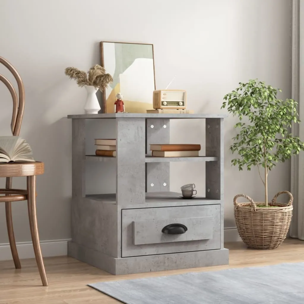 Tavolino Salotto Grigio Cemento 50x50x60 cm - The Living Store Online