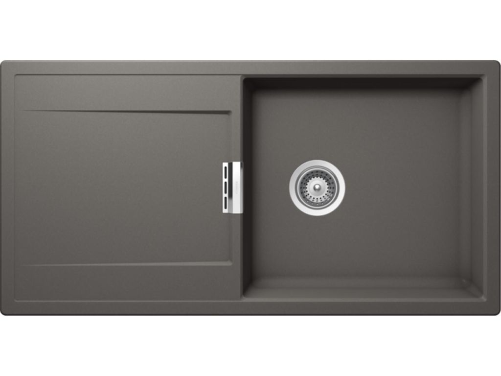 Schock Unterbau-Einbauspüle Mono D-100L U Silverstone