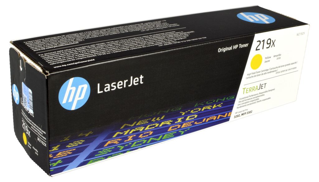 Toner HP W2192 X, color amarillo, número de modelo 219 X Imagen del producto 