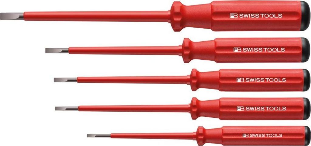 Schraubendreher-Satz VDE 5-teilig Schlitz im Karton Classic PB Swiss Tools