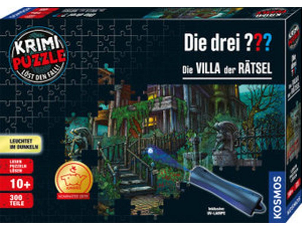 Krimipuzzle ??? 300 Teile / Die Villa der Rätsel (drei Produktbild 