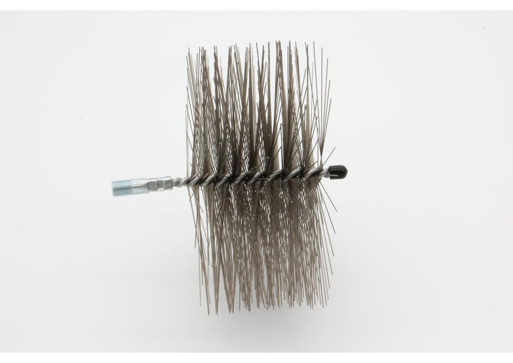 Rohrbürste rund - M12 - Ø 180 mm - 0,60mm - Stahl glatt