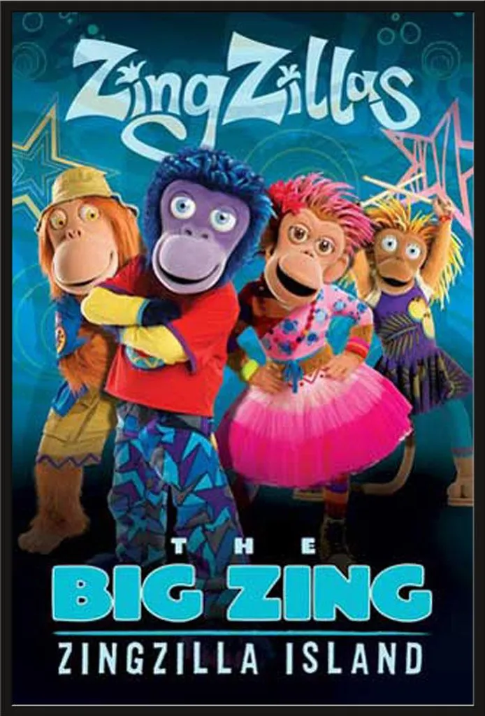 Cadre interchangeable Shinsuke avec affiche Zingzillas vitre acrylique
