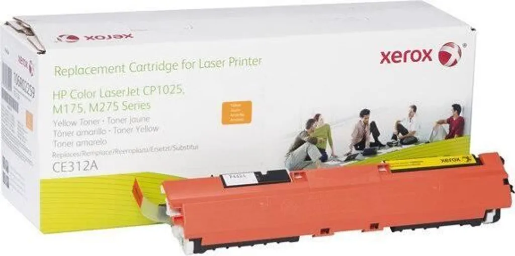 Toner Jaune Xerox 106R02259 pour HP 126A, Rendu Éclatant et Performance