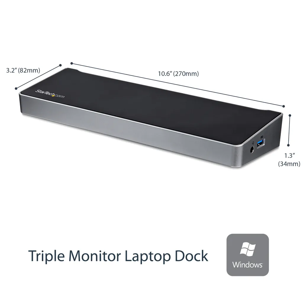 Docking Station Professionale StarTech USB 3.0 per 3 Monitor 4K - 2