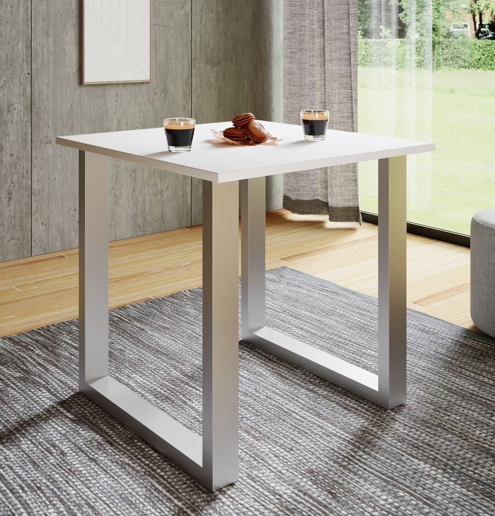 VCM Premium Holz Esstisch | H. 76 x B. 80 x T. 50 cm | Küchentisch Speisetisch Tisch Xona U