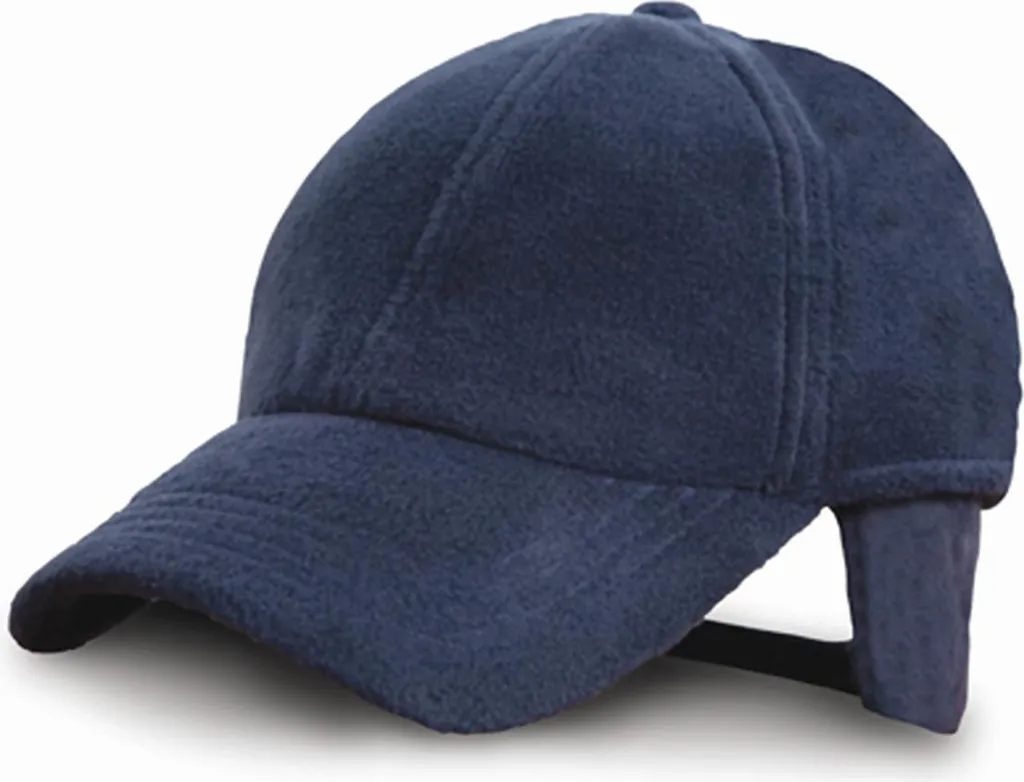 Result RC036 Cappello Invernale Navy - Polartherm Fleece con Paraorecchie