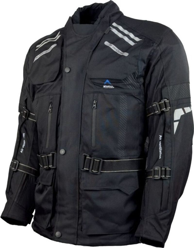Roleff RO774 Motorradjacke – Schwarz, wasserdicht, atmungsaktiv & mit Protektoren Roleff Größe: M,