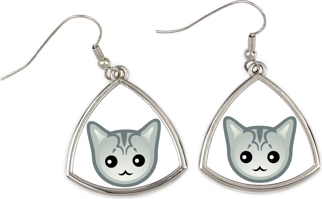 Burmilla - elegante Metall-Ohrringe als Geschenk der Marke Art-Dog