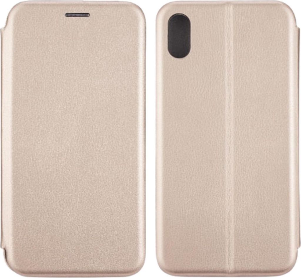 Beline Book Magnetic iPhone Xs Max Hülle Gold/Gold Schutzhülle