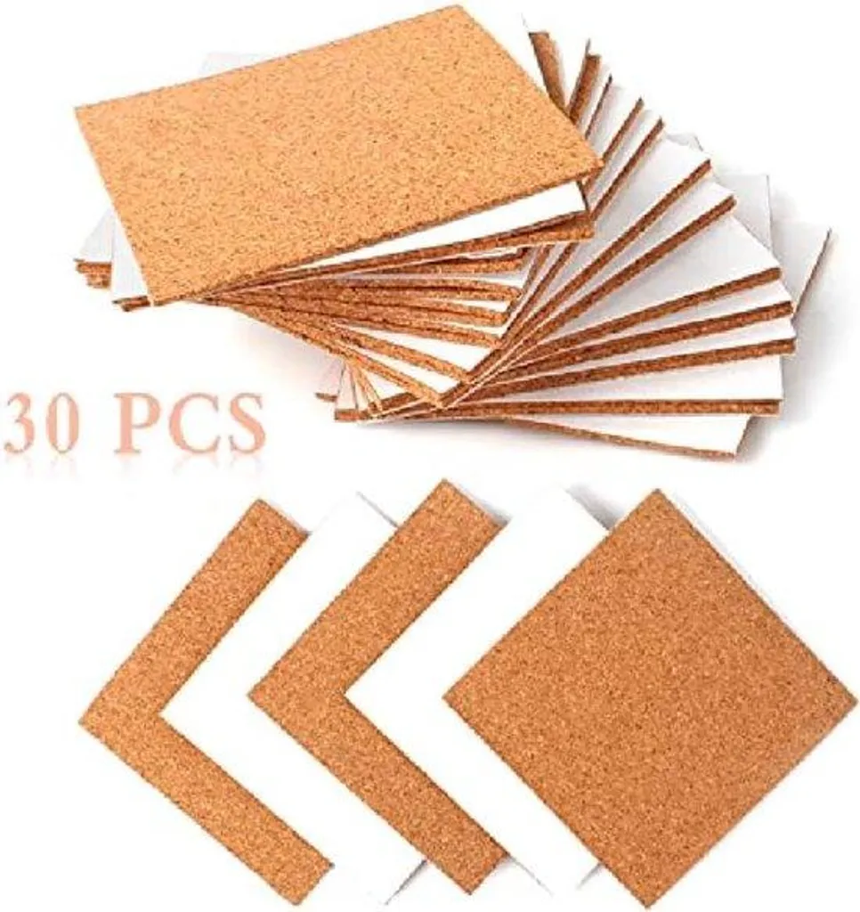 Plaques en Bois de 10x10 cm Réutilisables pour DIY et Loisirs Créatifs x30
