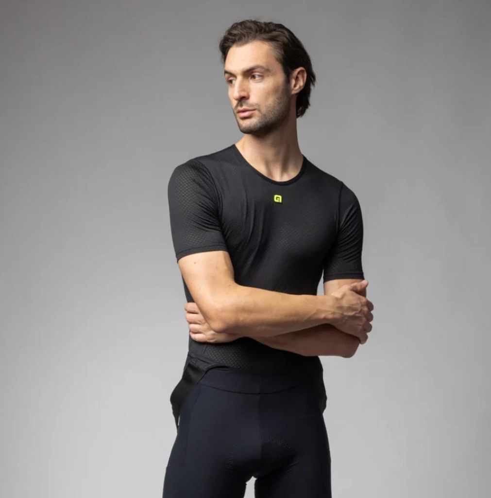 ALÉ Kurzarm Fahrrad-Shirt - INTIMO VELO ACTIVE - Schwarz XL