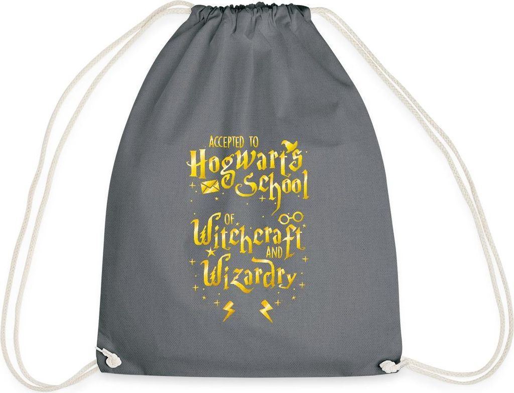 Spreadshirt Harry Potter Waiting For My Letter Turnbeutel, One size, Grau