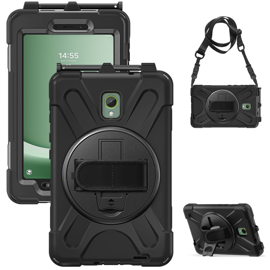 Hülle Samsung Galaxy Tab Active3, Galaxy Tab Active5 Schutzhülle - Cazy - Schwarz