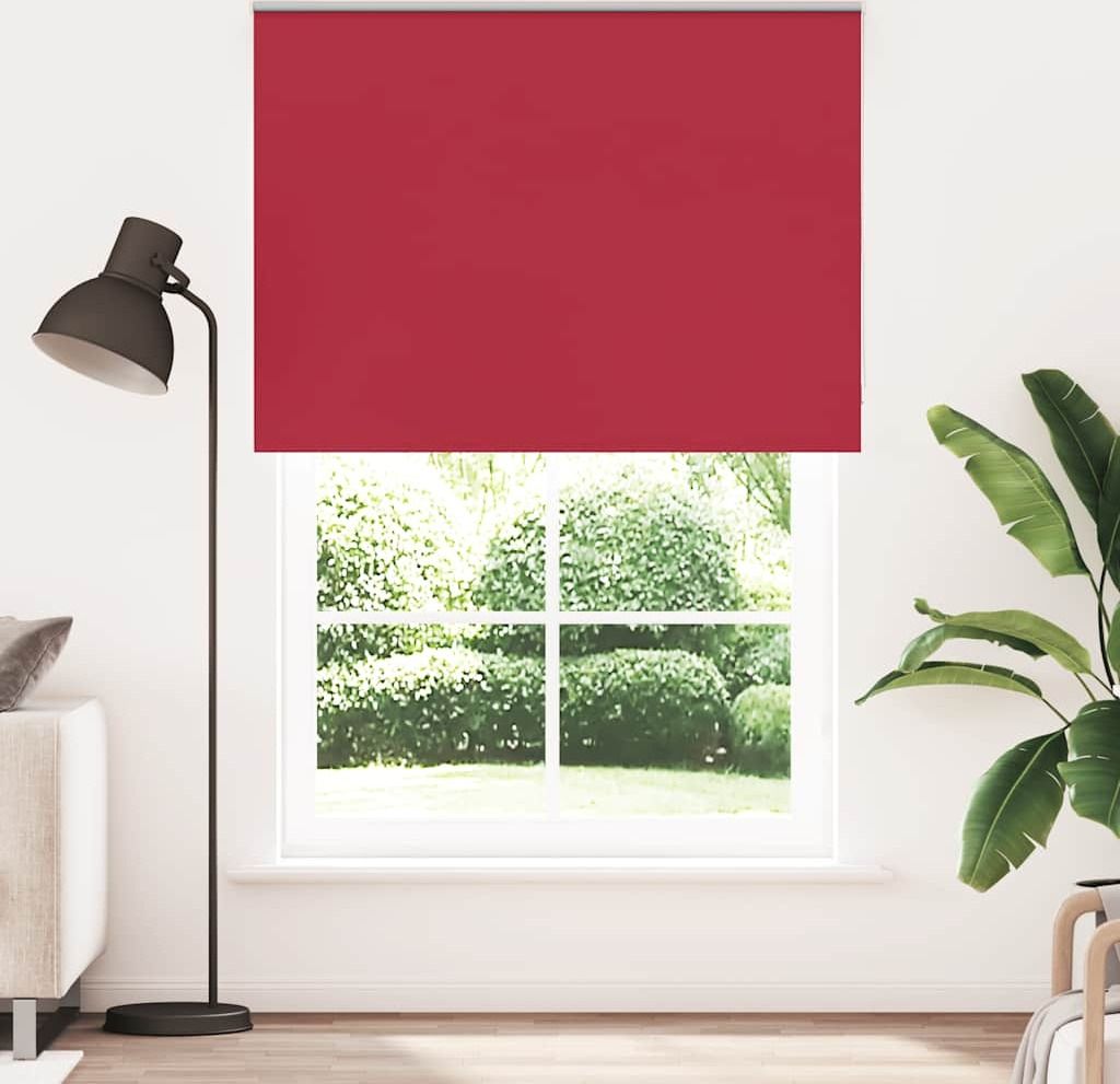 Maison Exclusive - Verdunkelungsrollo Rot 155x210cm Stoffbreite 151,6cm Polyester