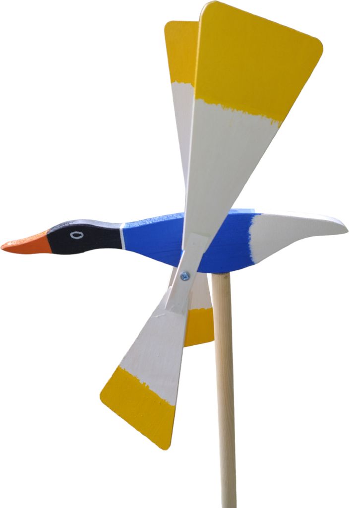 Grand moulin à vent de jardin 47 cm canard | Répulsif Image du produit 