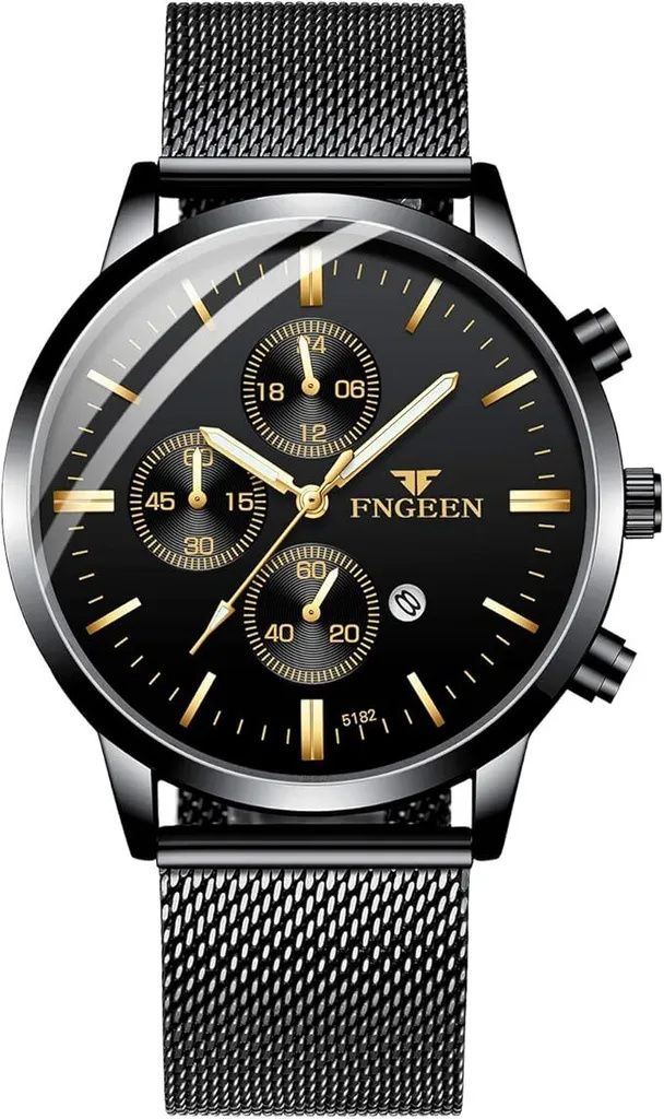 Armbanduhren, Herren-Armbanduhr, Quarz, wasserdicht, Produktbild 